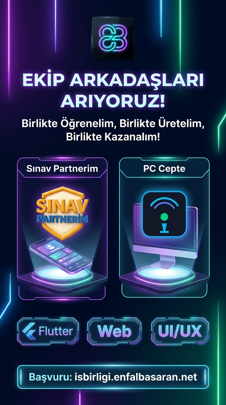 Enfal Başaran Studio Ekip Çağrısı Resmi Afişi